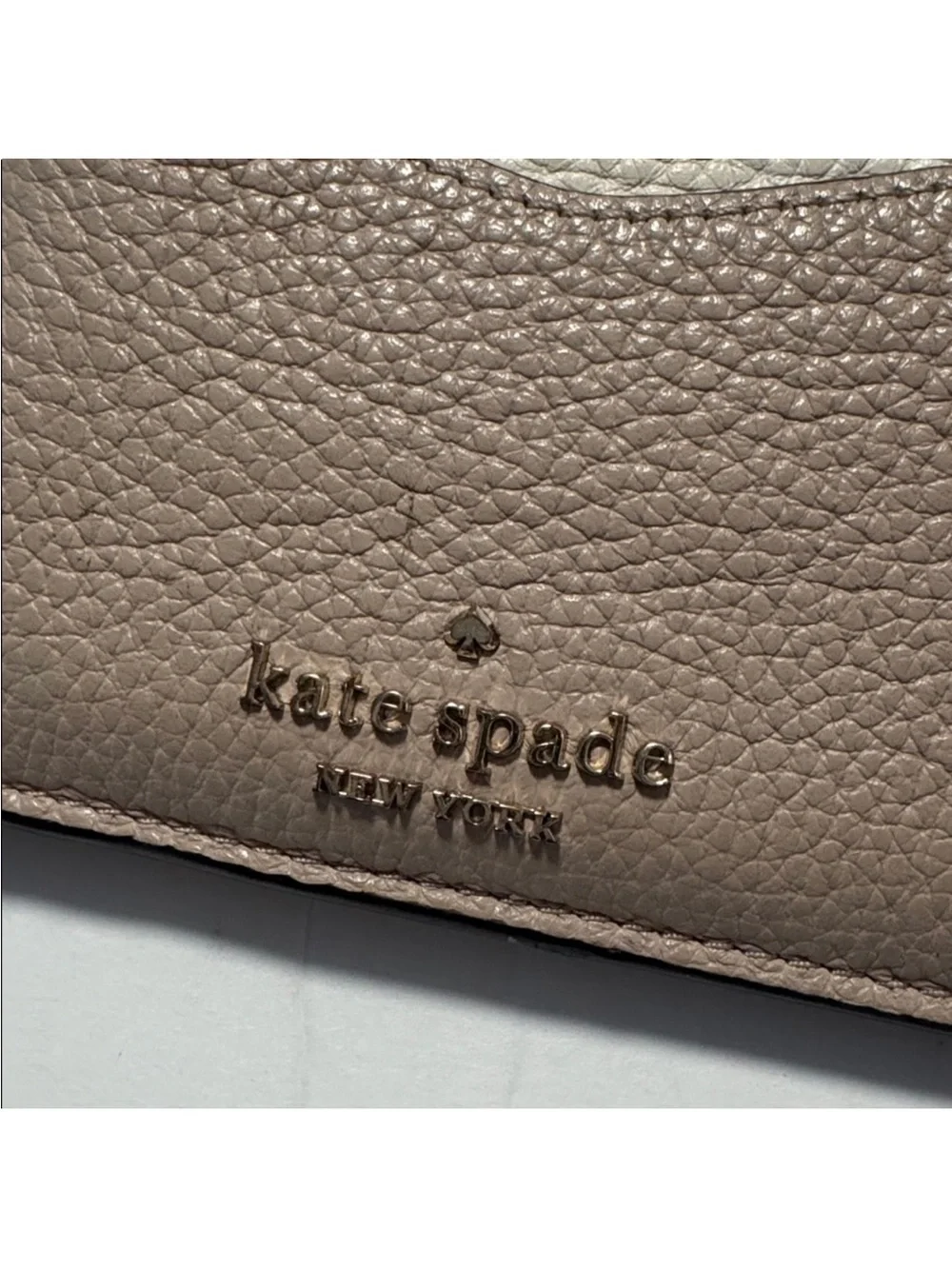 Kate Spade Small Pebbled Leather Card Holder with Zipper